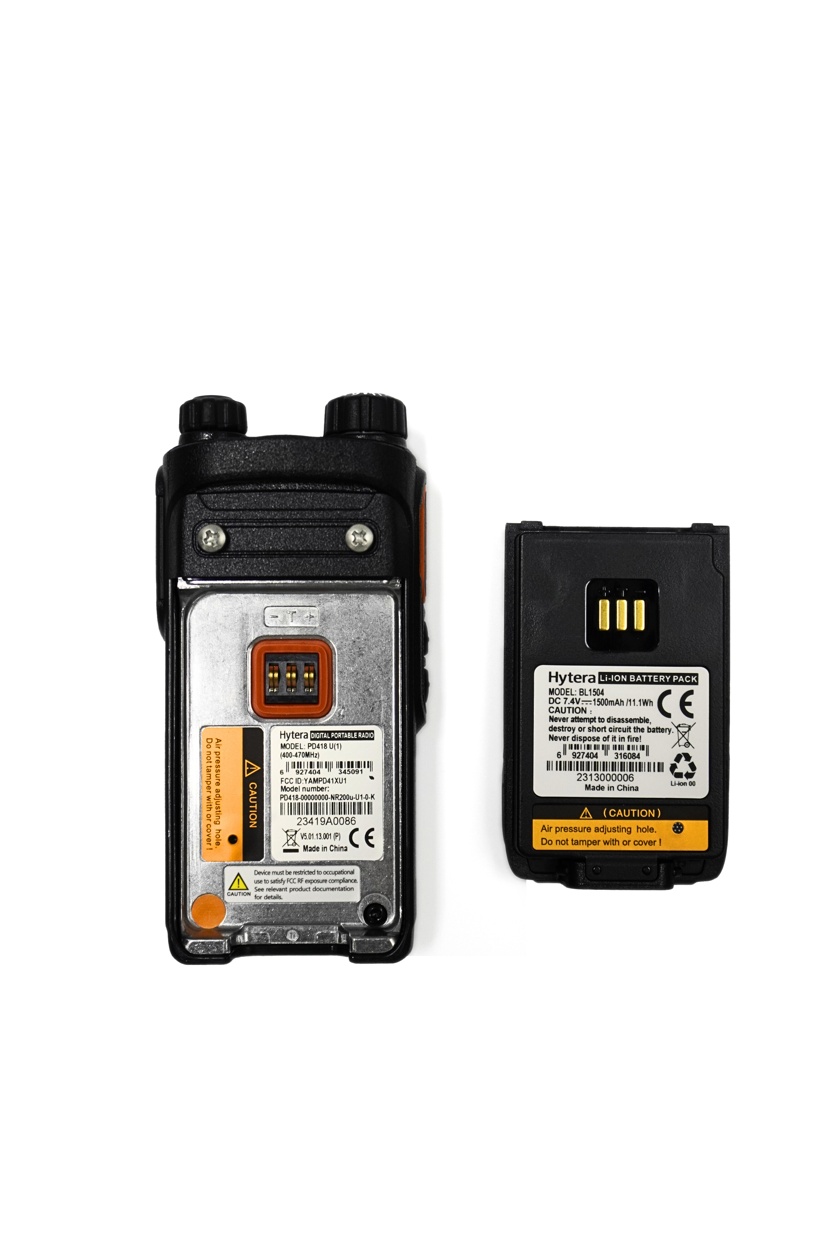 Hytera PD418 detail view